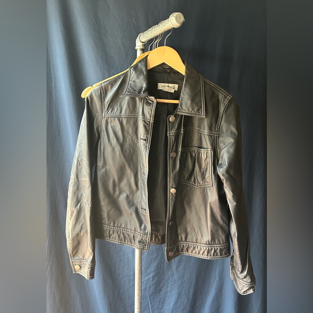 Nine West Leather Jacket (Medium)
